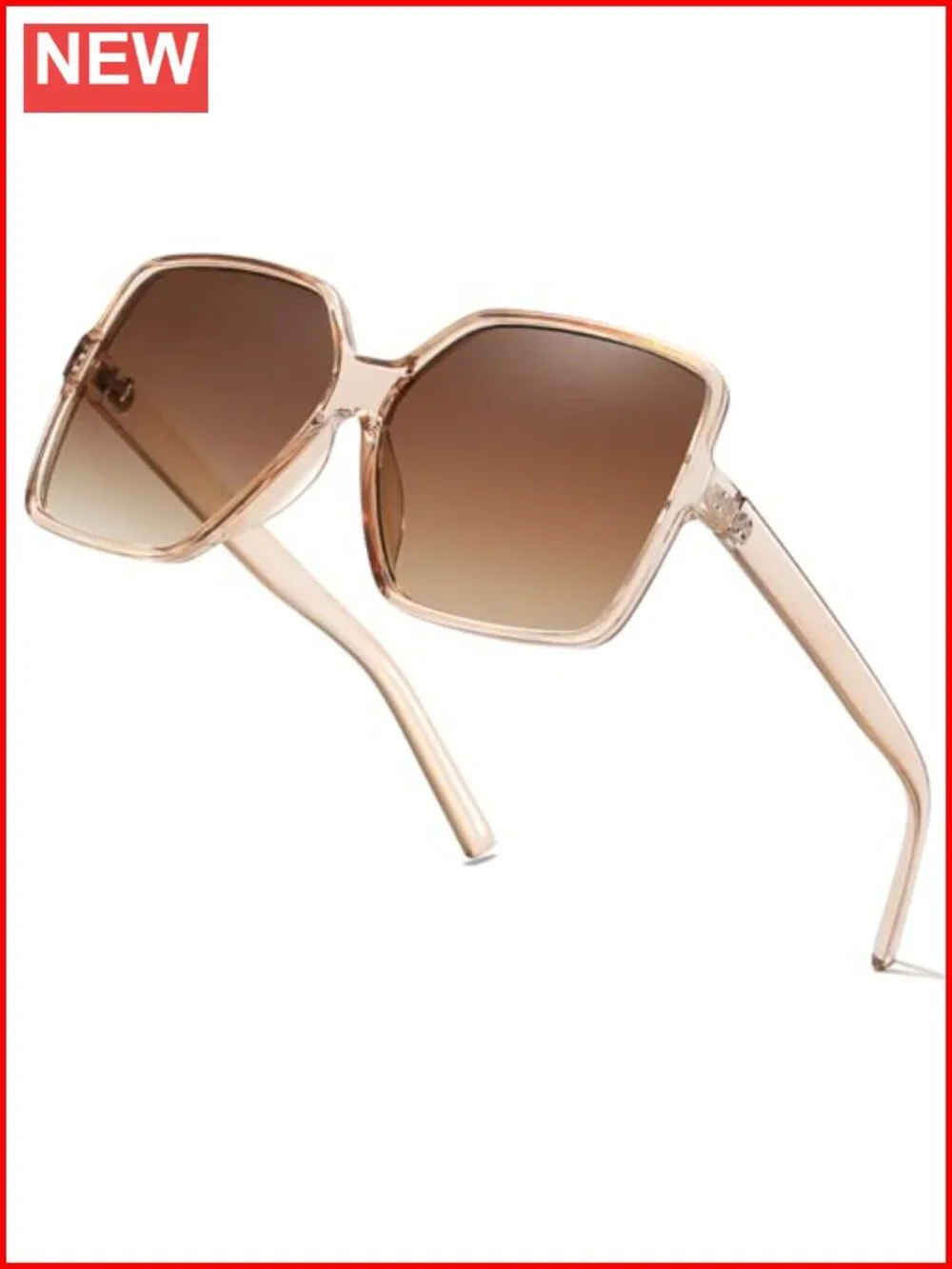 Oversized Square Sunglasses Women's Chic UV Protection Fashion Shades